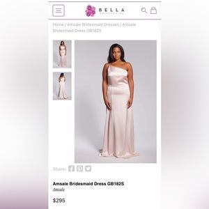 Amsale Bridesmaid Dress GB182S - Hunter Green